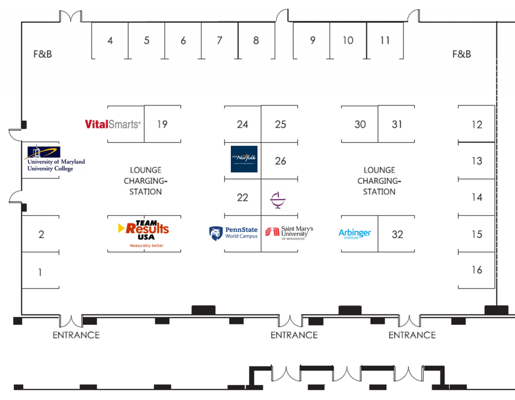 map of exhibit hall booths